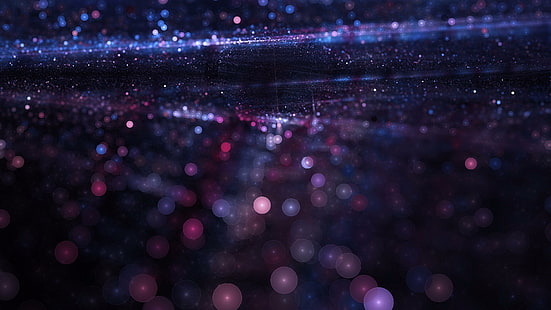 частица, свечение, блеск, фиолетовый, блеск, темно, текстура, HD обои HD wallpaper