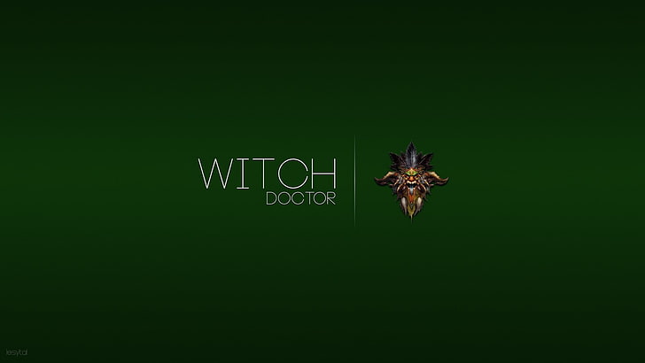 Witch Doctor poster, Diablo III, classes, video game characters, crest, witch doctor, HD wallpaper