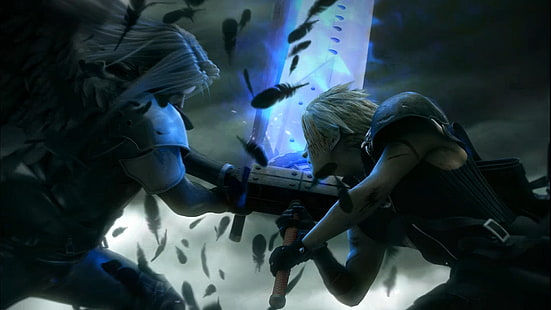 Final Fantasy, Final Fantasy VII: Advent Children, Cloud Strife, Sephiroth (Final Fantasy), HD tapet HD wallpaper
