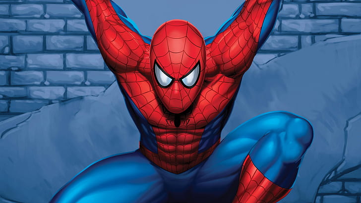 spiderman, 5k, hd, 4k, pahlawan super, karya seni, seni digital, seni, Wallpaper HD