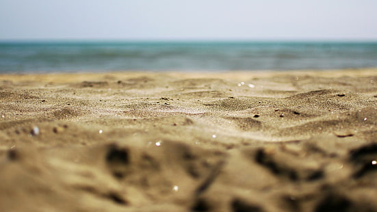 Beach Sand HD ، الرمال البنية ، الطبيعة ، الشاطئ ، الرمال، خلفية HD HD wallpaper