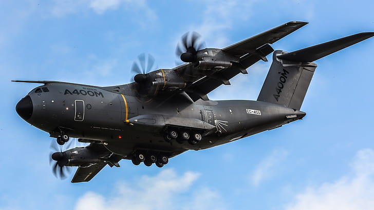 Airbus A400M Atlas Military Transport Aircraft, Transport, aircraft, Military, Airbus, Atlas, A400M, HD wallpaper