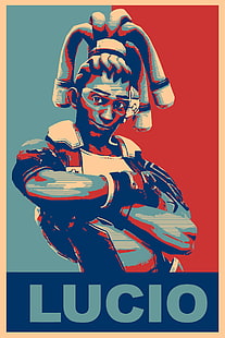propaganda, Lúcio (Overwatch), Overwatch, Gamer, HD wallpaper HD wallpaper