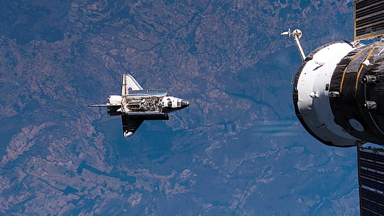 NASA, luar angkasa, pesawat ulang-alik, Bumi, Stasiun Orbital, Wallpaper HD HD wallpaper