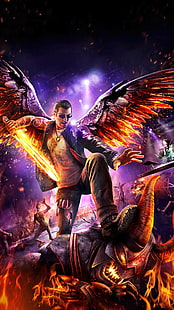 Saints Row: Gat Out Of Hell Action, animated male illustration, Games, Saints Row, saints row: gat out of hell, HD wallpaper HD wallpaper