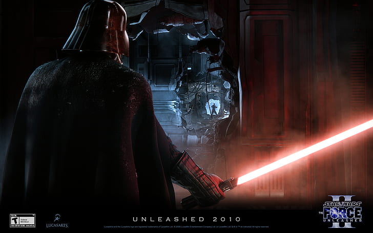 Звездные войны The Force Unleashed Дарт Вейдер Lightsaber HD, видеоигры, звезда, войны, сила, Дарт, Вейдер, световой меч, Unleashed, HD обои