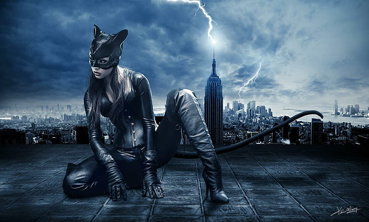 Женщина-кошка, Бэтмен, комиксы DC, Женщина-кошка, Бэтмен, комиксы DC, HD обои