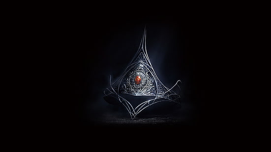 corona color argento, Dark Souls II, corona, videogiochi, Dark Souls, Sfondo HD HD wallpaper