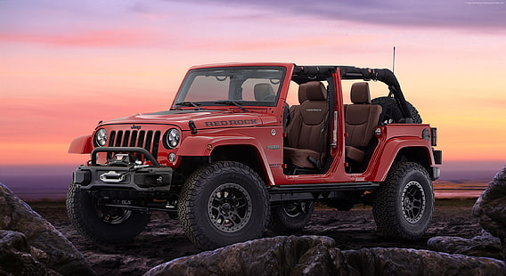 Jeep Red Rock, Jeep Wrangler, SUV, Sfondo HD HD wallpaper