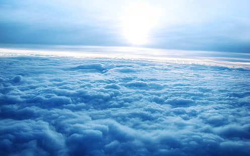 푸른 구름, 하늘, 구름, 파랑, 자연, 풍경, HD 배경 화면 HD wallpaper