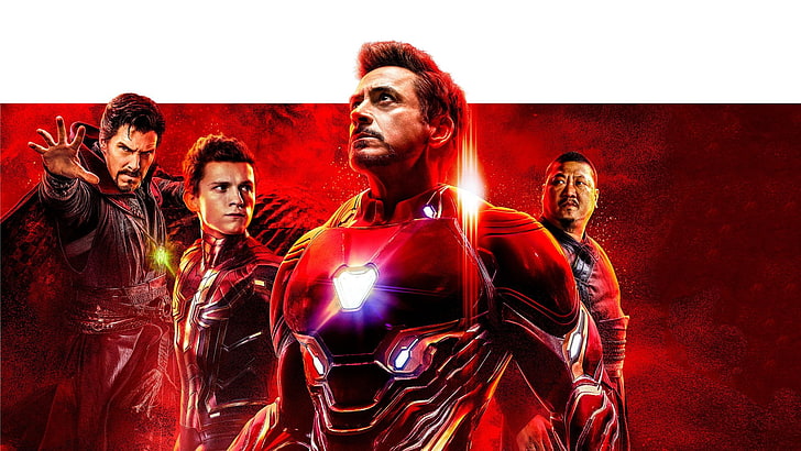 Filme, Vingadores: Guerra Infinita, Vingadores, Doutor Estranho, Homem de Ferro, Aranha de Ferro, Homem-Aranha, Wong (Marvel Comics), HD papel de parede