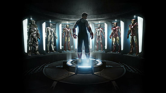 Железный человек, Железный человек 3, Роберт Дауни-младший, Тони Старк, HD обои HD wallpaper