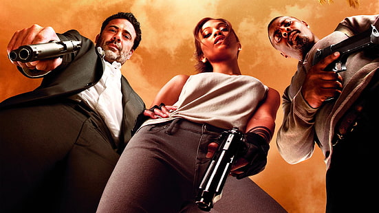 Film, Les perdants, Idris Elba, Jeffrey Dean Morgan, Zoe Saldana, Fond d'écran HD HD wallpaper