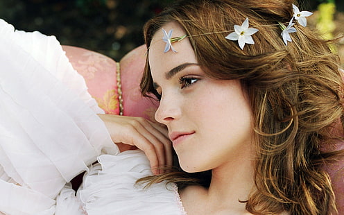 Emma Watson, mujer, morena, actriz., Fondo de pantalla HD HD wallpaper