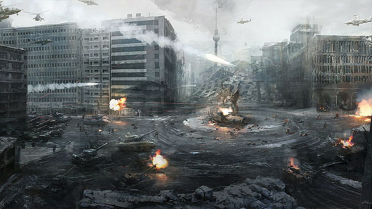 videojuegos, obras de arte, Call of Duty: Modern Warfare 3, Berlín, Fondo de pantalla HD