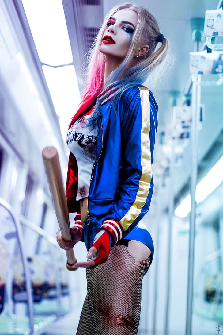 Harley Quinn, cosplay, Sfondo HD, sfondo telefono