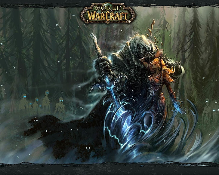 Warcraft, Arthas Menethil, Sylvanas Windläufer, World of Warcraft, HD-Hintergrundbild