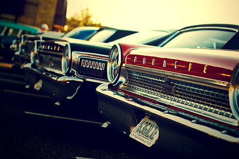 rotes fahrzeug, auto, vintag, altes auto, ford, fahrzeug, HD-Hintergrundbild HD wallpaper
