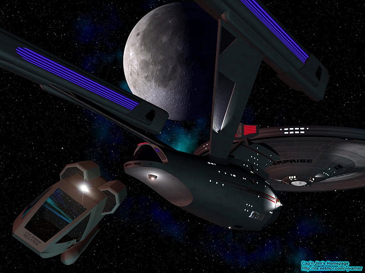أفلام Sci-Fi Star Trek Enterprise and Shuttle Entertainment Series HD Art ، أفلام ، خيال علمي ، مسلسلات تلفزيونية ، Star Trek، خلفية HD