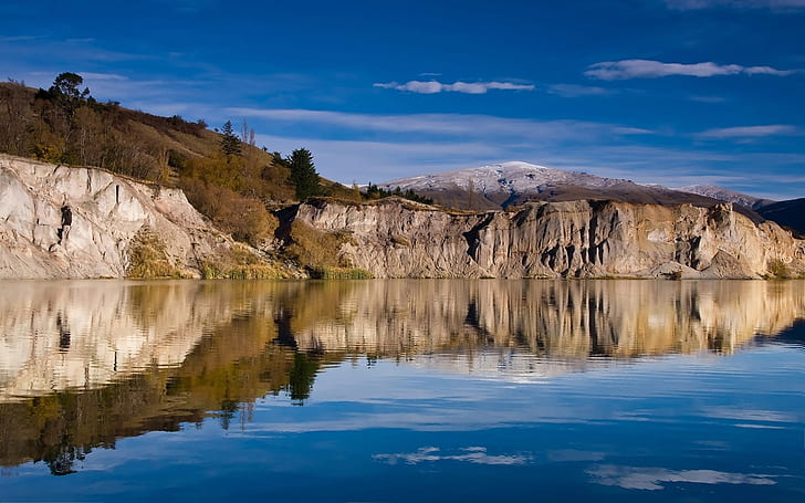 early morning st bathans new zealand Mountains nature New Zealand St Bathans HD, nature, mountains, new zealand, st bathans, HD wallpaper