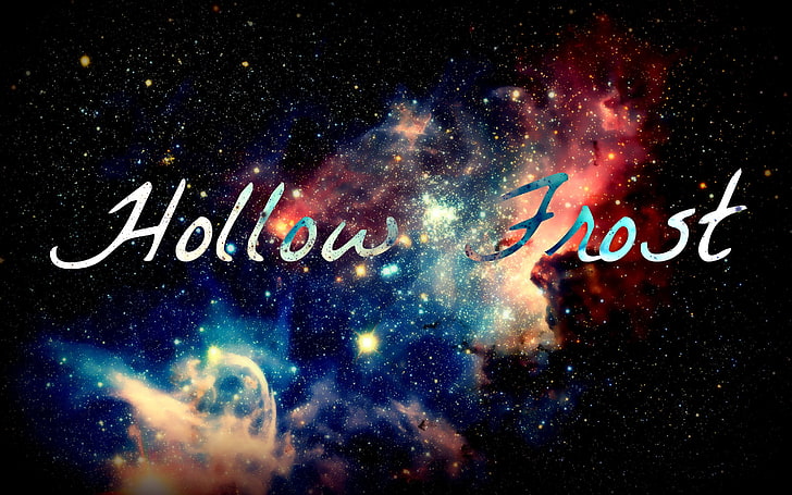 nebula, stars, space, blue, red, black, HD wallpaper