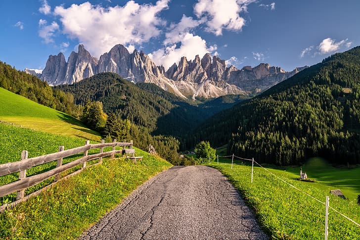الجبال ، جبال الألب ، إيطاليا ، الدولوميت، خلفية HD