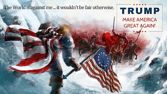 Trumpfplakat, Donald Trump, Politik, Jahr 2016, HD-Hintergrundbild HD wallpaper