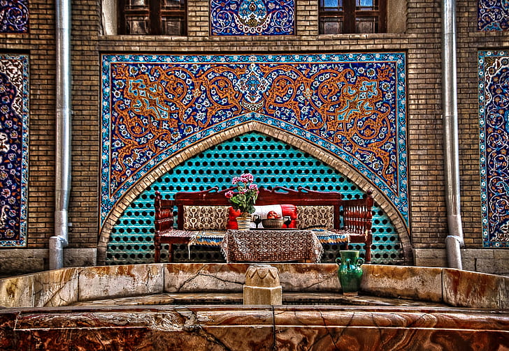 Iran, sejarah, bunga, Wallpaper HD