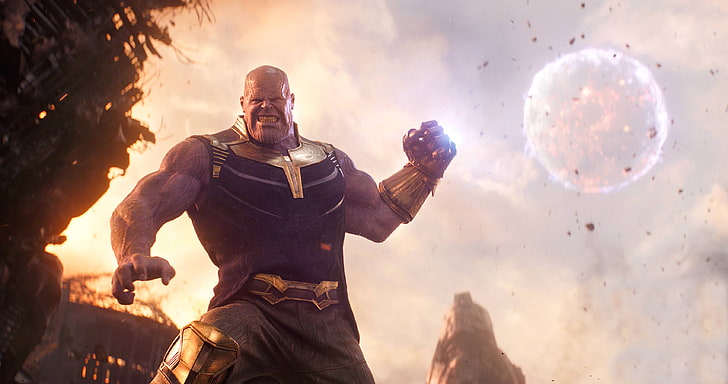 Thanos de Avengers Infinity War, Thanos, Josh Brolin, Avengers: Infinity war, Marvel Cinematic Universe, The Avengers, Fondo de pantalla HD