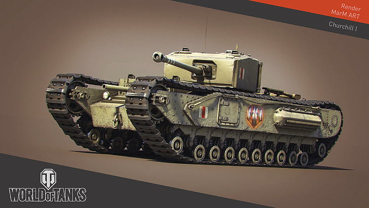 World of Tanks Tanks Churchill Great Britain Game, game, dunia tank, tank, tank dari game, Wallpaper HD