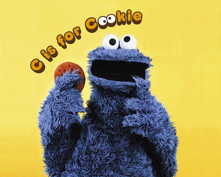 cookie Cookie Monster HD, abstract, cookie monster, HD wallpaper