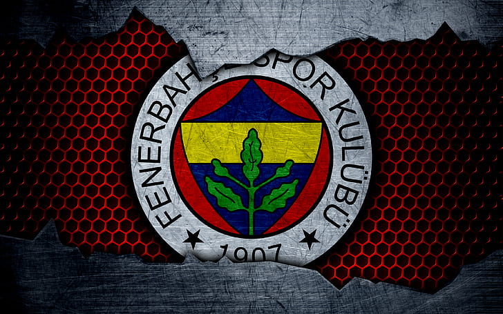 축구, Fenerbahçe S.K., 엠블럼, 로고, HD 배경 화면