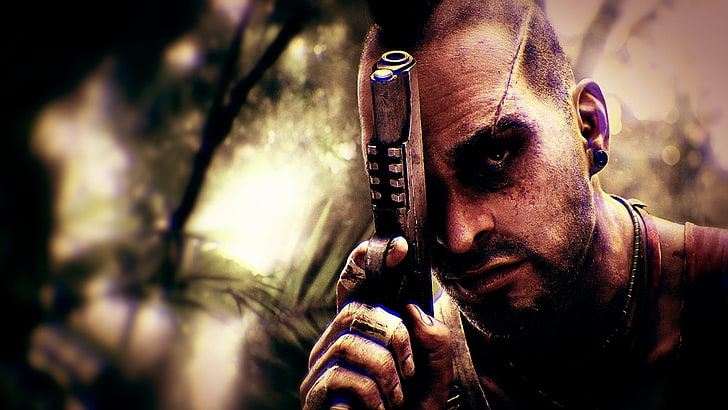 Far Cry Vektorgrafik, Far Cry, Videospiele, Vaas Montenegro, Far Cry 3, HD-Hintergrundbild