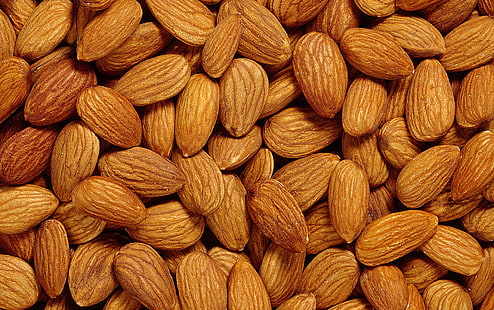 Nuts Almond, almond nuts, Nature, Food, almond, HD wallpaper HD wallpaper