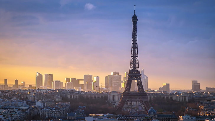 エッフェル塔、ヨーロッパ、パリ、フランス、都市景観、 HDデスクトップの壁紙