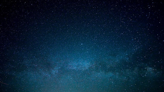 estrellas durante la noche, estrellas, galaxia, espacio, azul, Fondo de pantalla HD HD wallpaper