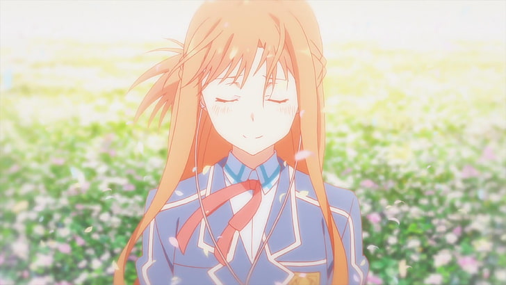 Digitale Tapete der orangehaarigen Anime-Frau, Schwert Art Online, Yuuki Asuna, HD-Hintergrundbild