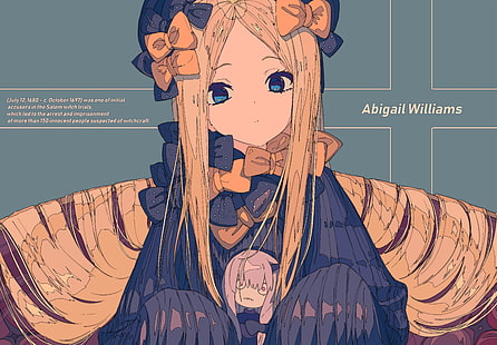 Schicksal Großauftrag, Abigail Williams, Ausländer, Blondine, Lolita, Anime, HD-Hintergrundbild HD wallpaper
