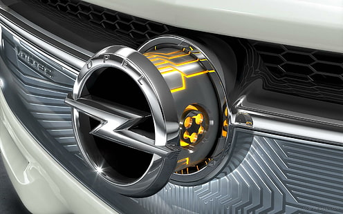 2010 Opel Concept, chromowany emblemat opla, 2010, koncepcja, opel, samochody, Tapety HD HD wallpaper