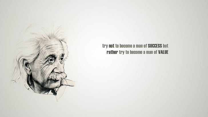 Albert Einstein Zitat einfachen Hintergrund, HD-Hintergrundbild