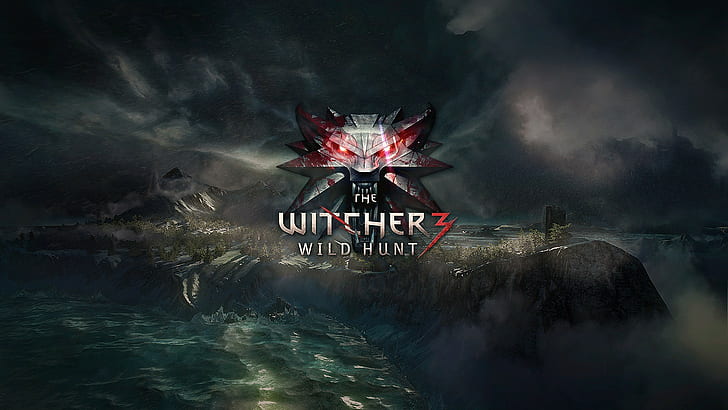 The witcher 3, Wild hunt, Logo, Sfondo HD
