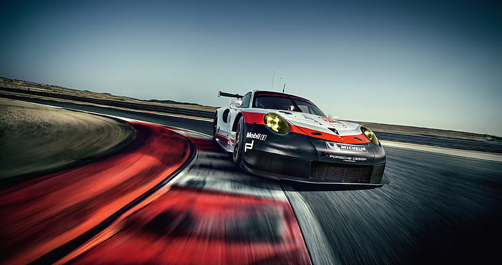 Porsche 911 RSR, 2017, Corridas, HD papel de parede