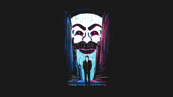 Hacker Man illustration, Mr. Robot, TV, hacking, hackers, binary, eliot, HD wallpaper