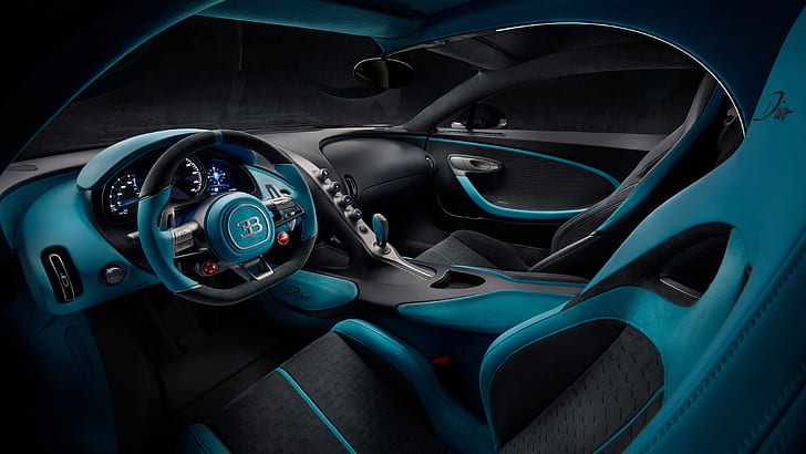 Interior, Bugatti, 2019, Divo, HD wallpaper