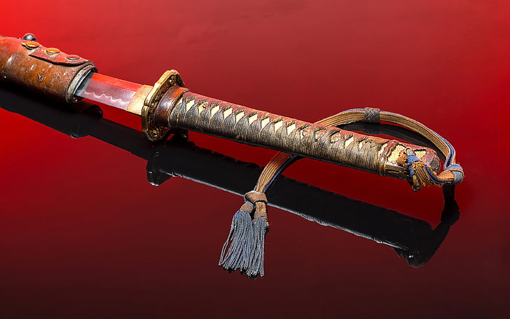 меч, катана, оружие, японский, HD обои
