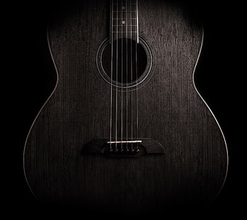 Huawei Mate 10, dunkler Hintergrund, Gitarre, Stock, HD-Hintergrundbild HD wallpaper