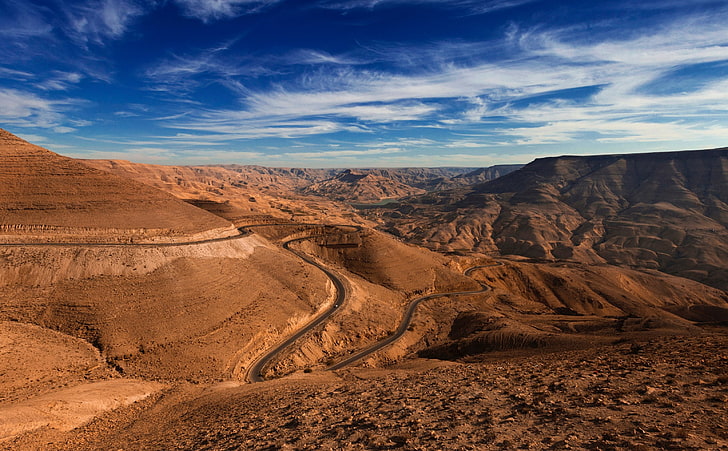 desierto, naturaleza, azul, cielo, paisaje, Fondo de pantalla HD