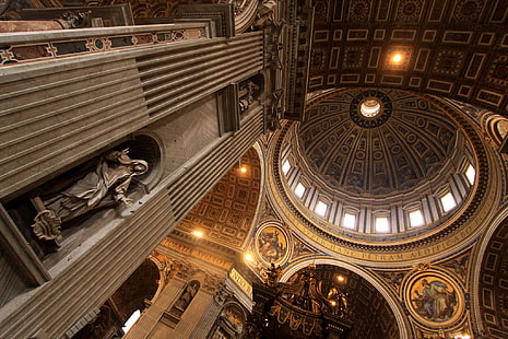 Roma, Italia, Vatikan, Katedral St. Peter, Wallpaper HD HD wallpaper