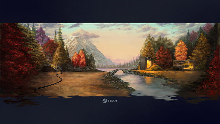Steam (software), winter, HD wallpaper