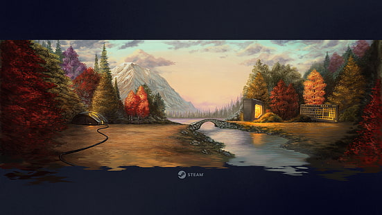 Steam (software), winter, HD wallpaper HD wallpaper